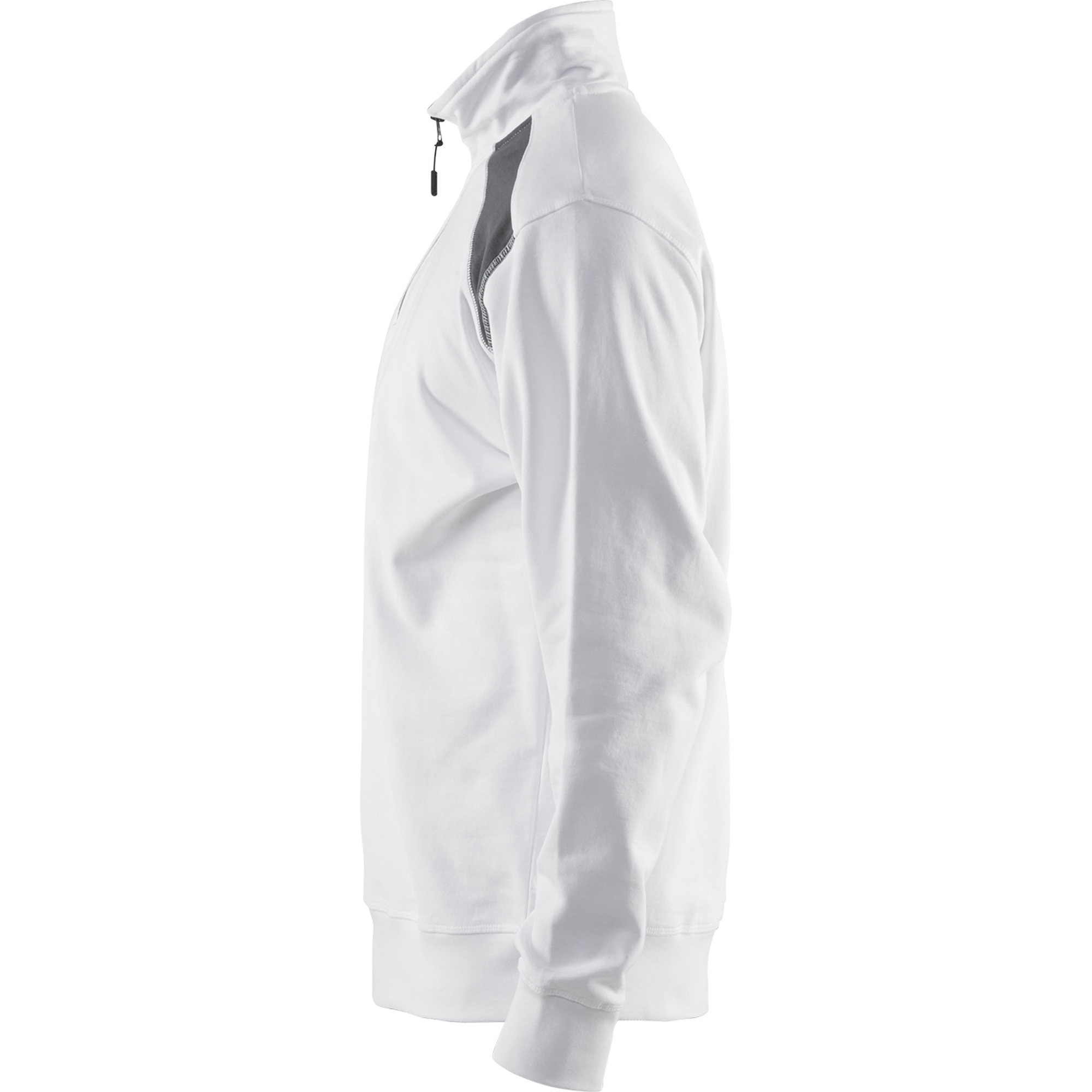Blaklader Two-Tone Half-Zip Sweatshirt, White/Dark Grey (3)