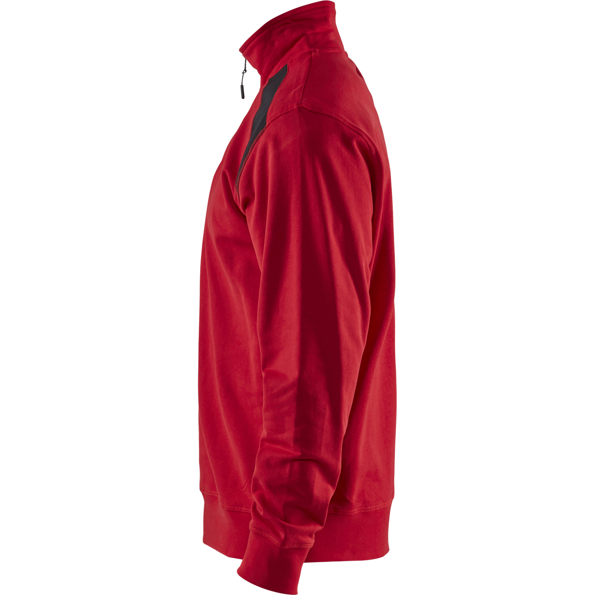 Blaklader Two-Tone Half-Zip Sweatshirt, Red/Black (3)