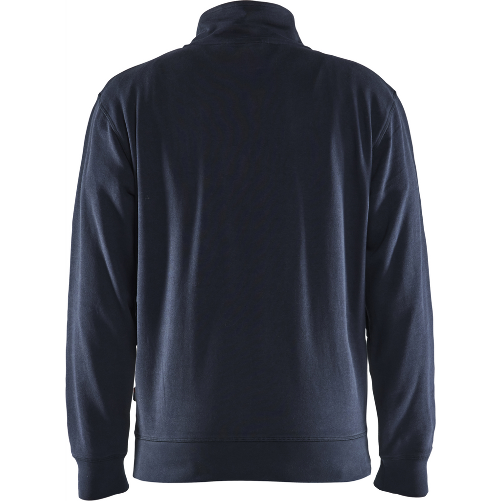 Blaklader Two-Tone Half-Zip Sweatshirt, Dark Navy/Yellow (3)