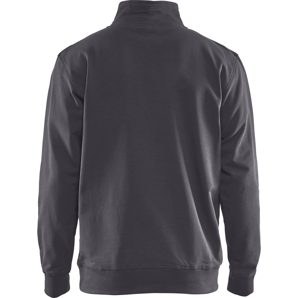 Blaklader 2-Tone Half-Zip Sweatshirt, Medium Grey/Black (4)