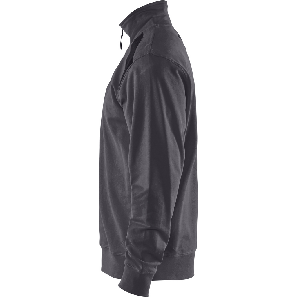 Blaklader 2-Tone Half-Zip Sweatshirt, Medium Grey/Black (3)