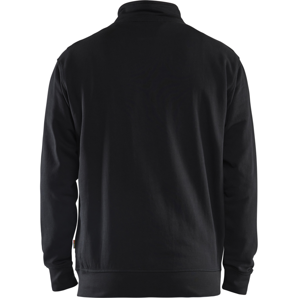 Blaklader Two-Tone Half-Zip Sweatshirt, Black/Yellow (4)
