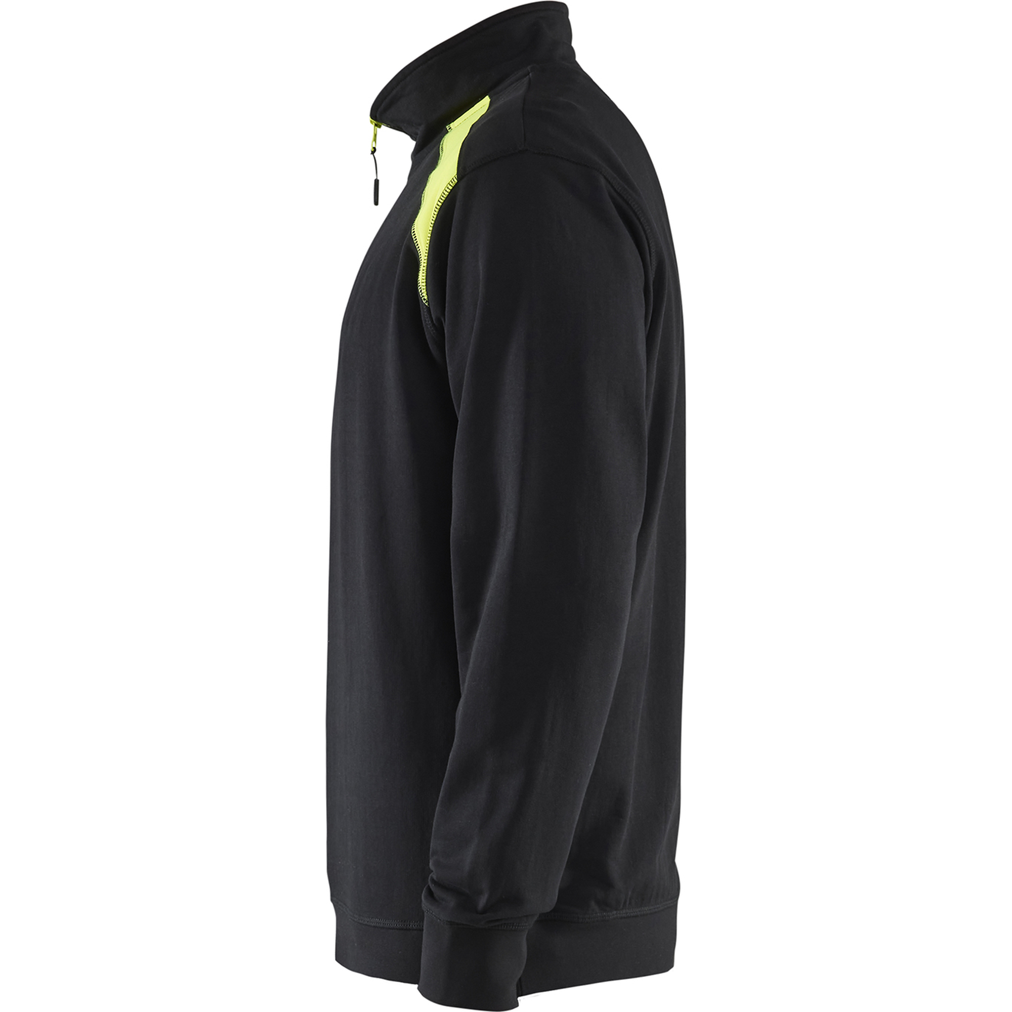 Blaklader Two-Tone Half-Zip Sweatshirt, Black/Yellow (3)