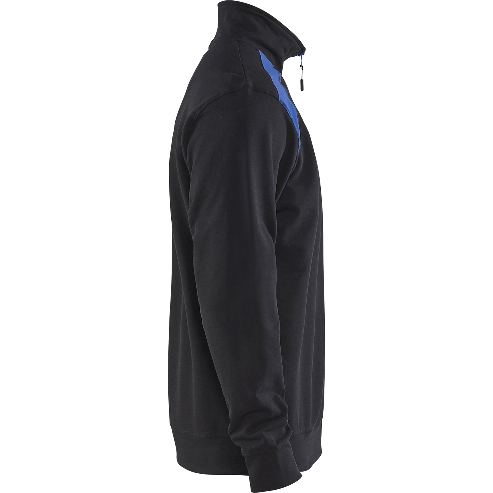 Blaklader Two-Tone Half-Zip Sweatshirt, Black/Cornflower Blue (2)