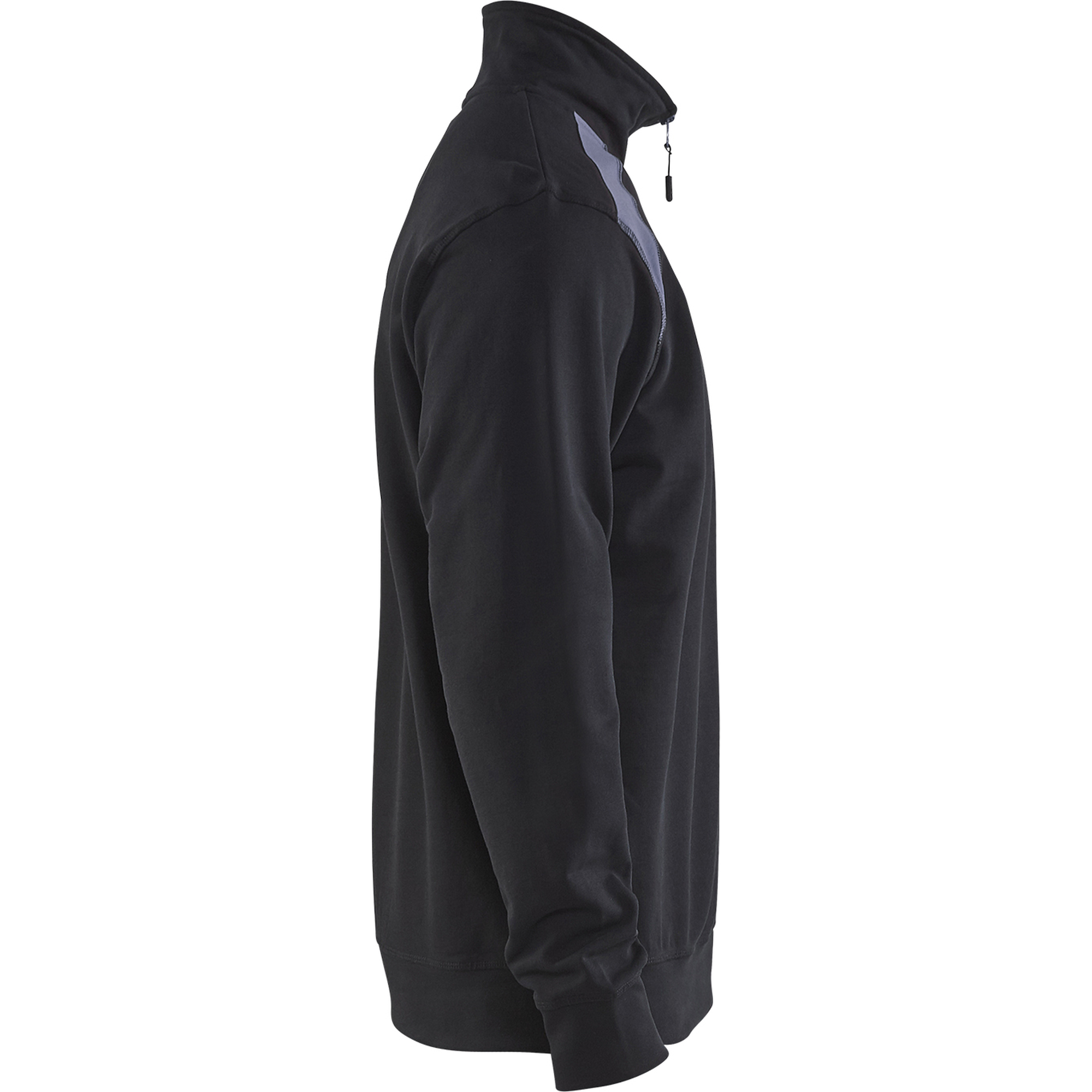 Blaklader Two-Tone Half-Zip Sweatshirt, Black/Grey (2)