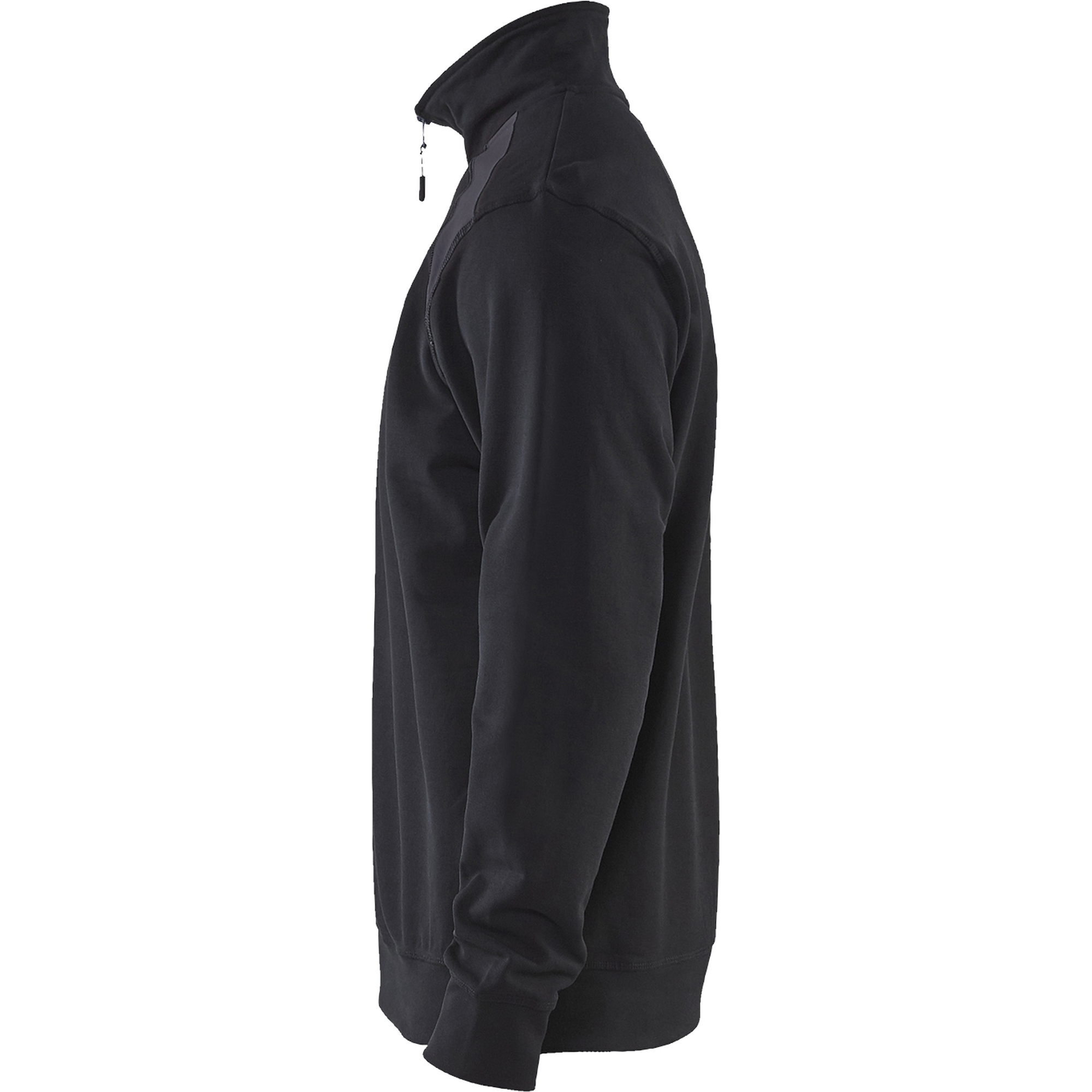 Blaklader Two-Tone Half-Zip Sweatshirt, Black/Medium Grey (2)