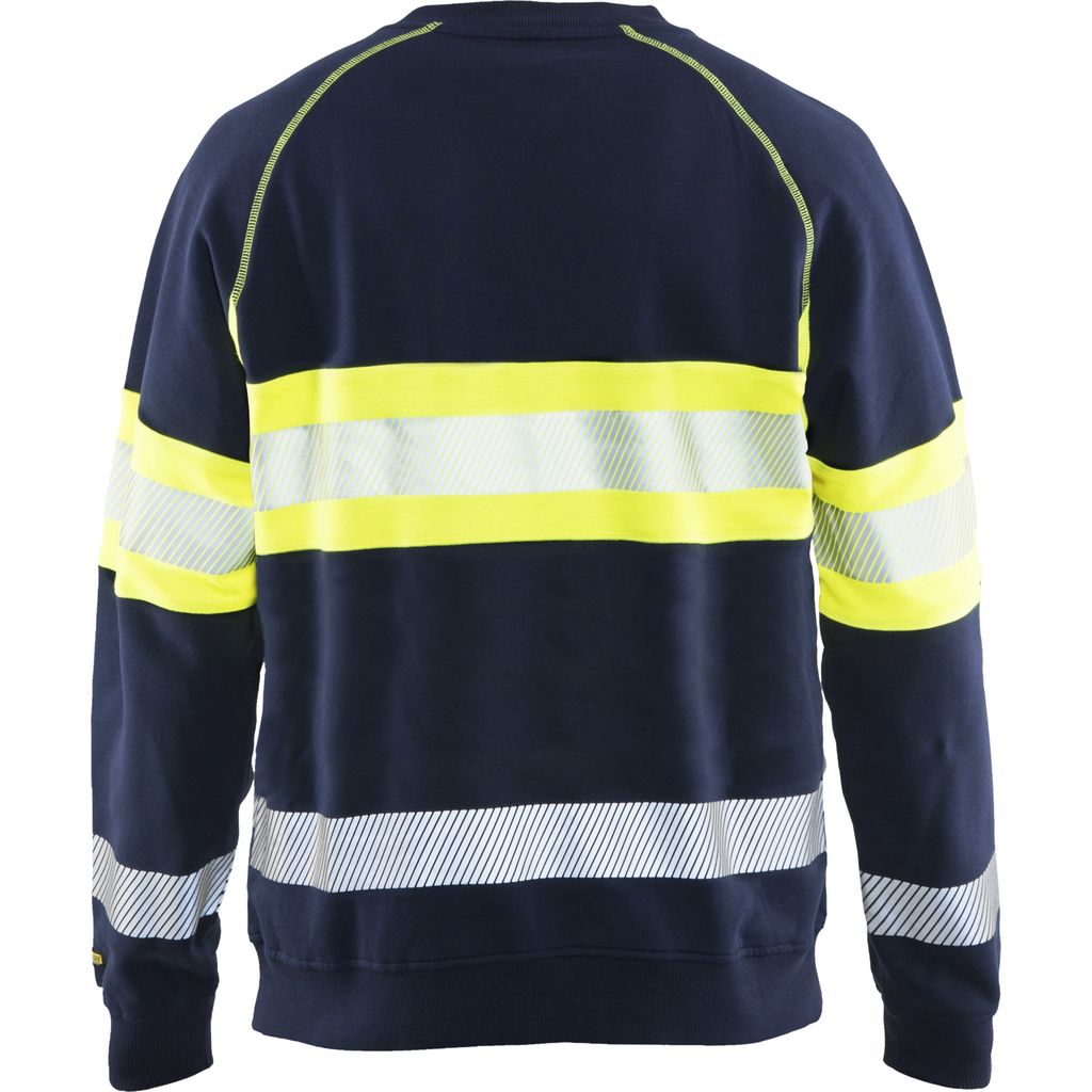 Blaklader High Vis Sweatshirt, Navy Blue/Yellow (4)
