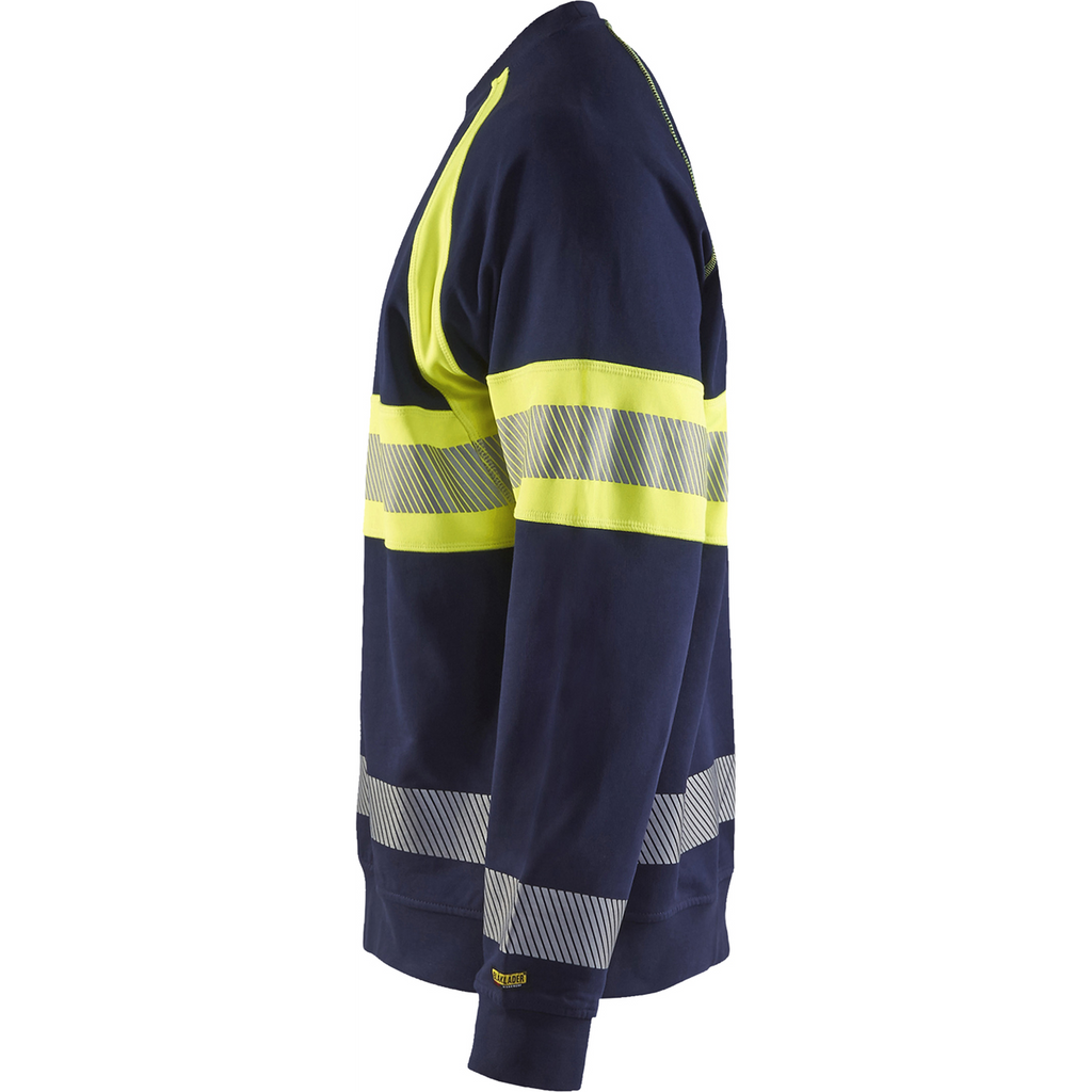 Blaklader High Vis Sweatshirt, Navy Blue/Yellow (3)