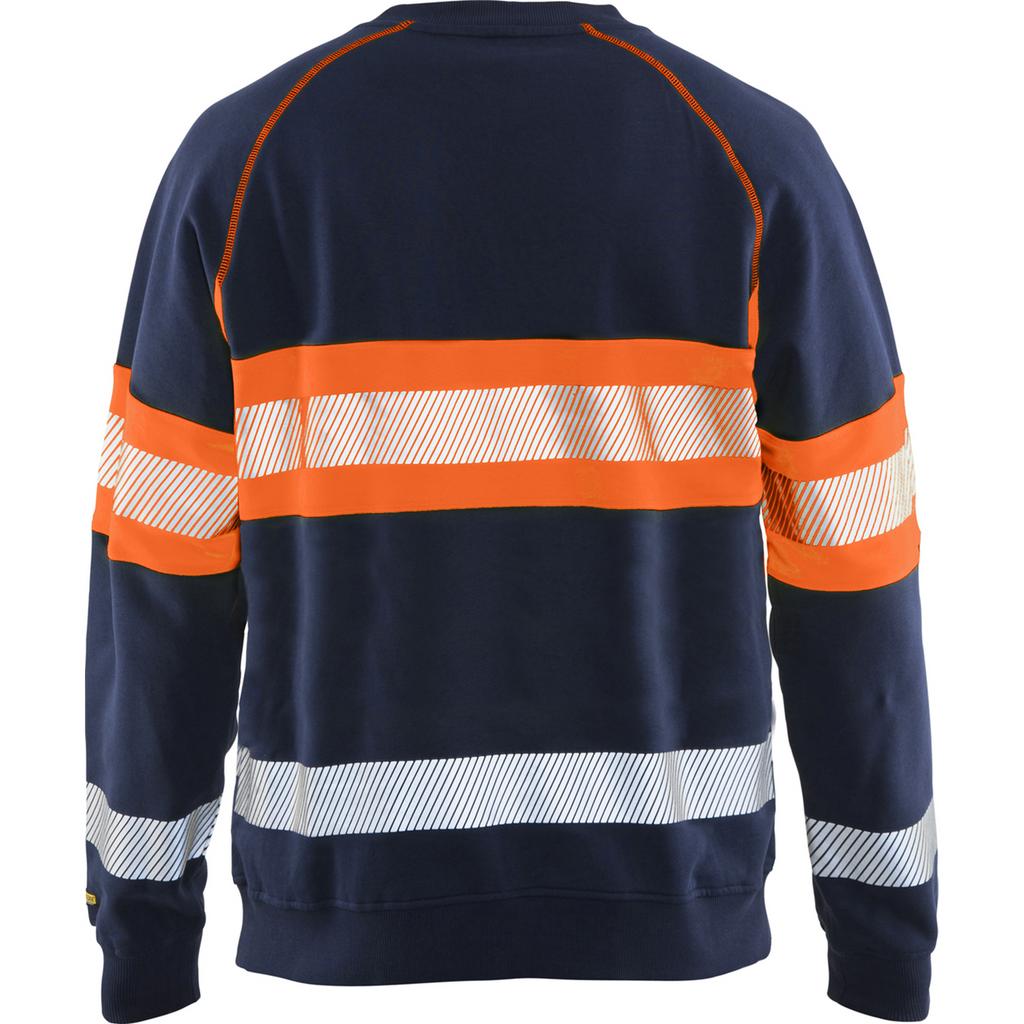 Blaklader High Vis Sweatshirt, Navy Blue/Orange (4)