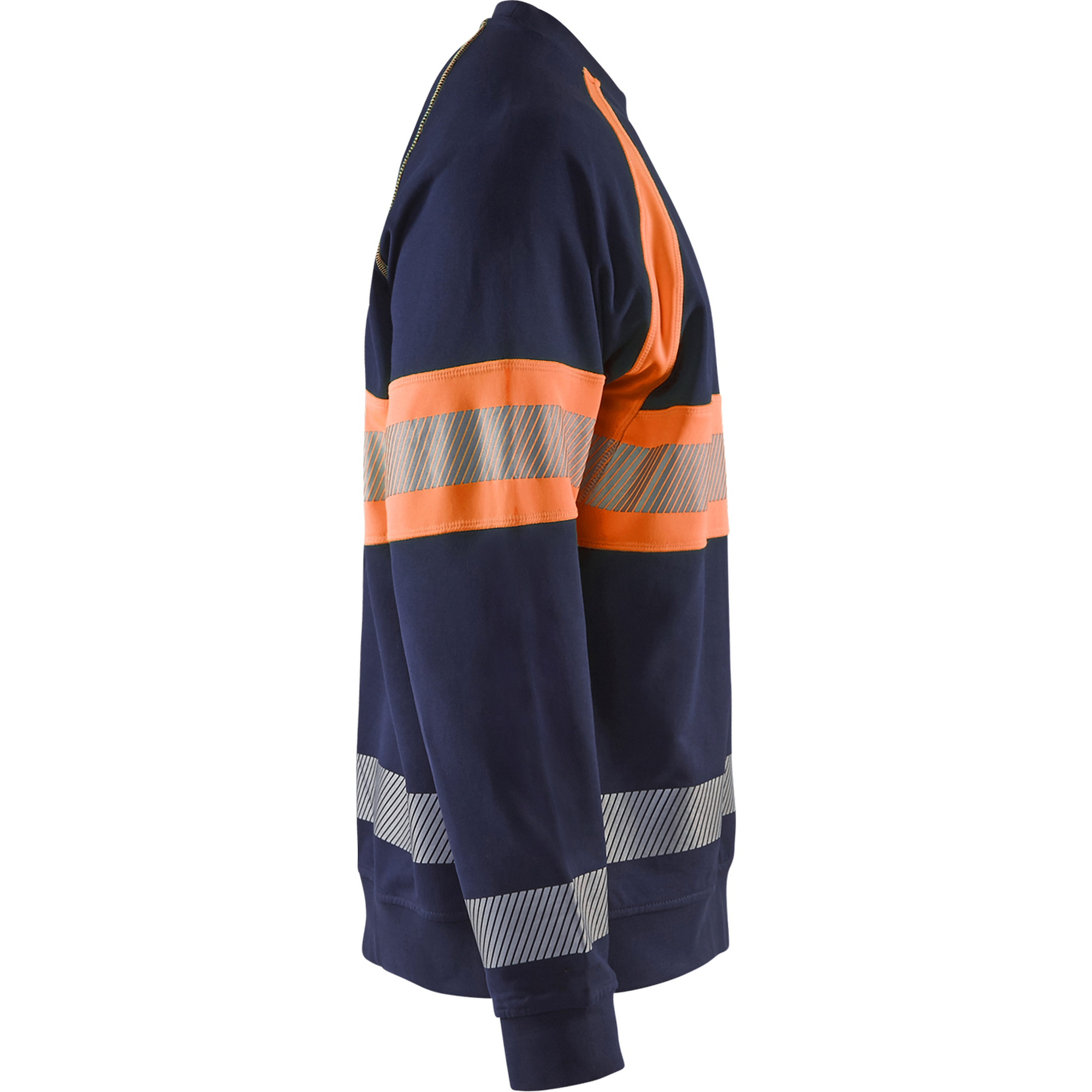 Blaklader High Vis Sweatshirt, Navy Blue/Orange (2)