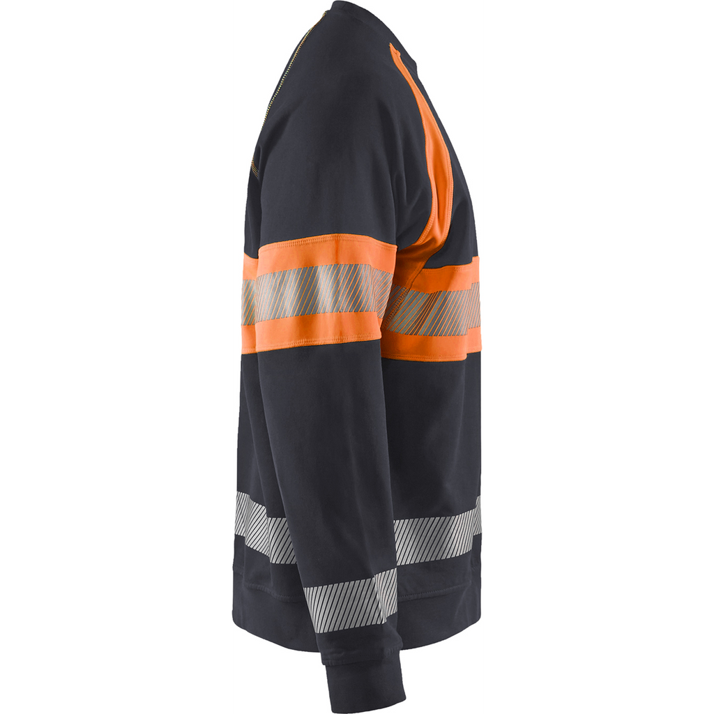 Blaklader High Vis Sweatshirt, Medium Grey/Orange (2)