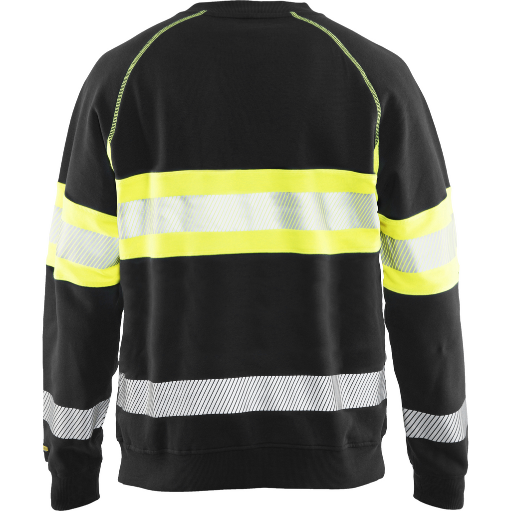 Blaklader High Vis Sweatshirt, Black/Yellow (4)