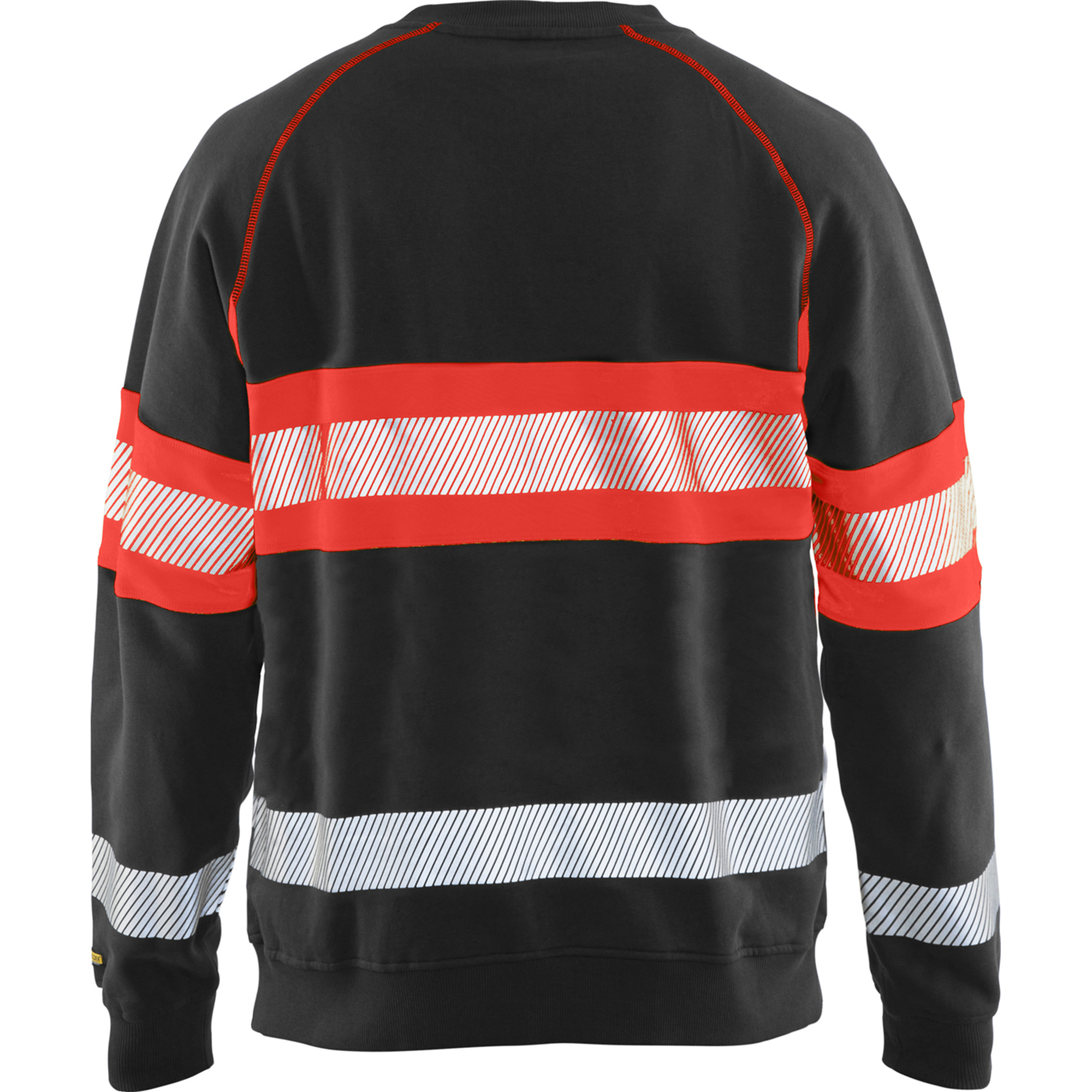 Blaklader High Vis Sweatshirt, Black/High Vis Red (4)