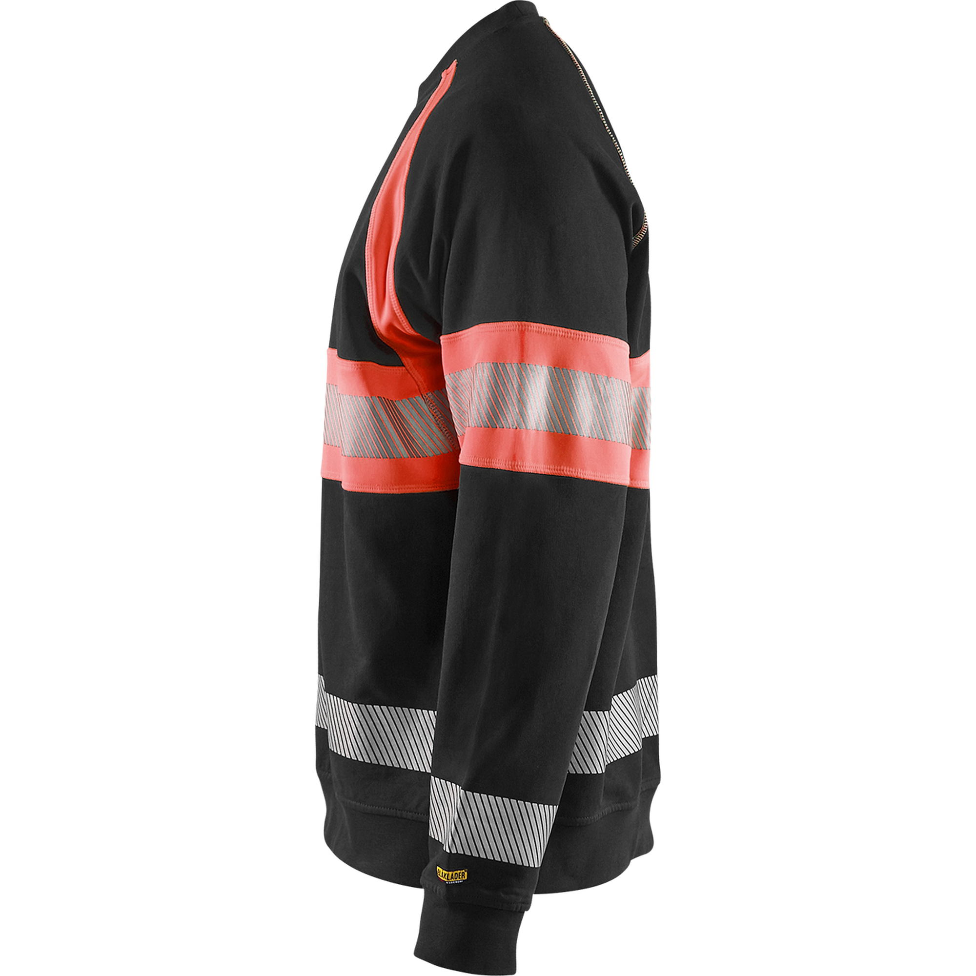 Blaklader High Vis Sweatshirt, Black/High Vis Red (3)