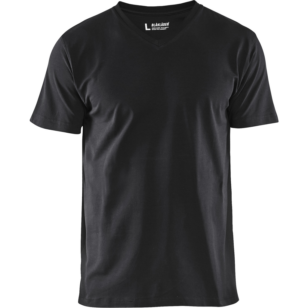 Blaklader V-Neck T-Shirt, Black