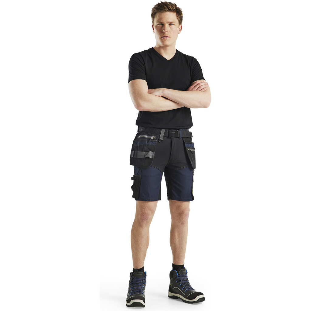 Blaklader V-Neck T-Shirt, Black (3)