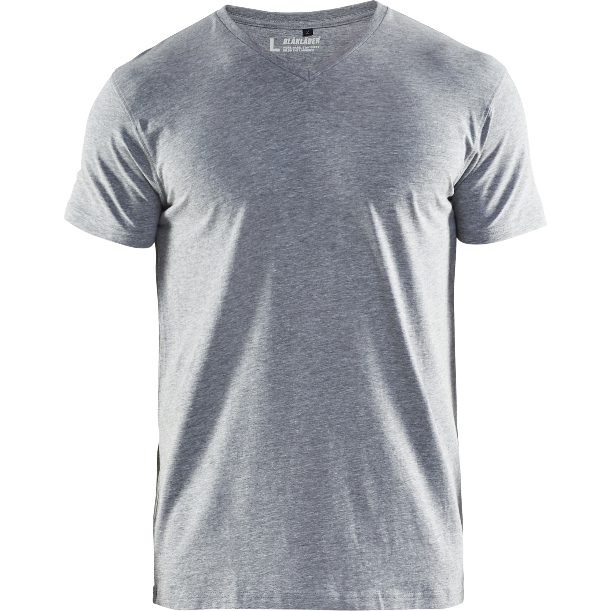 Blaklader V-Neck T-Shirt, Grey Melange