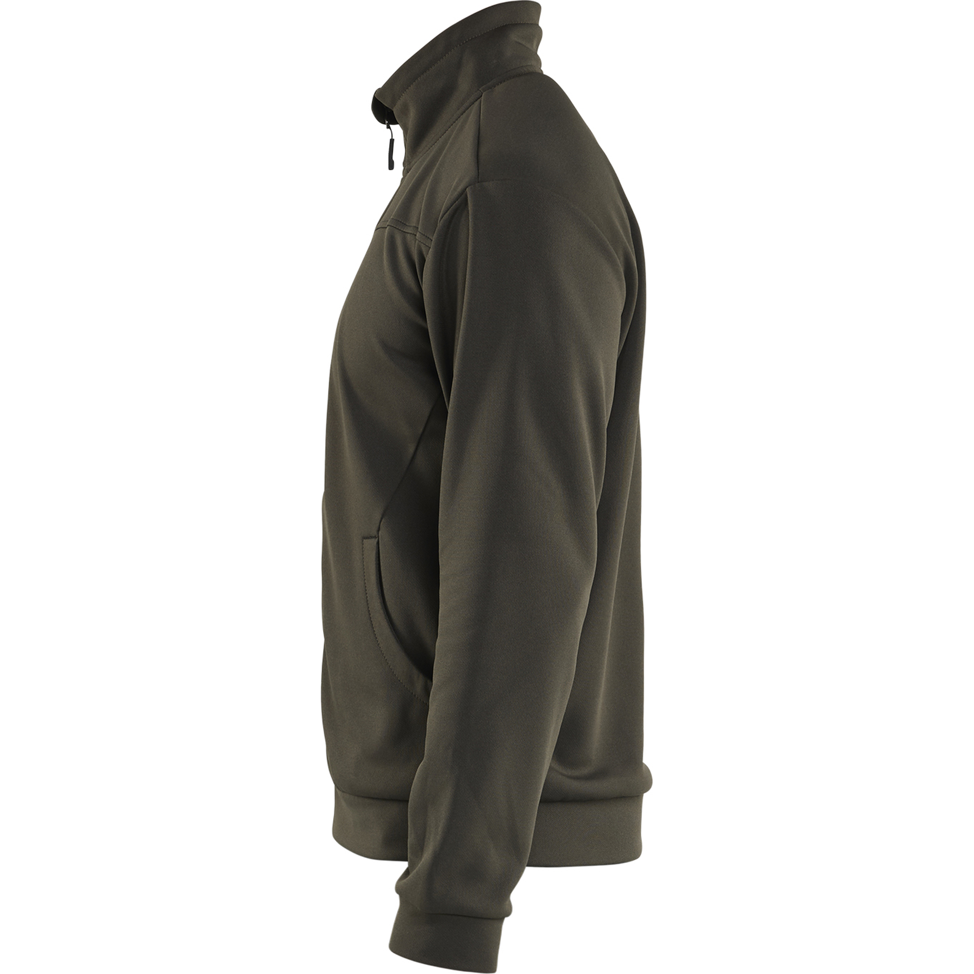 Blaklader Sweat Jacket with Zipper, Dark Olive Green/Black (3)
