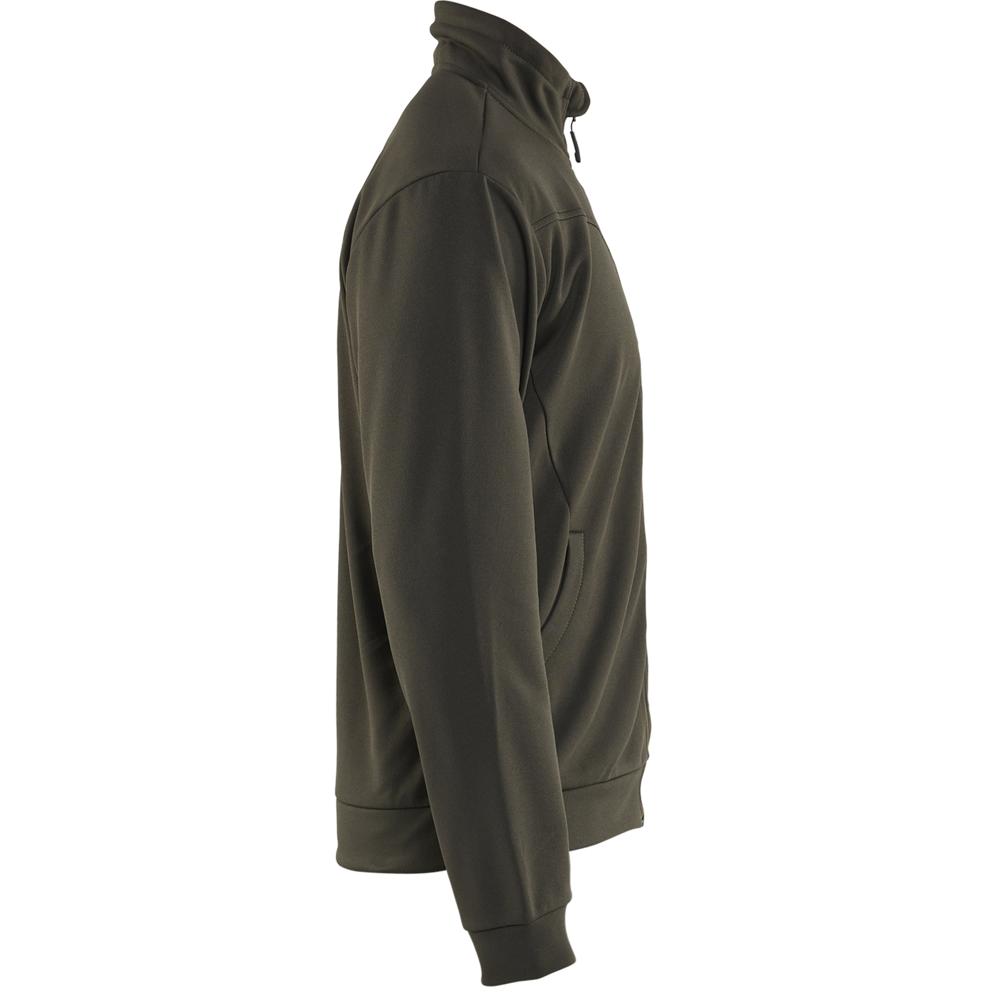 Blaklader Sweat Jacket with Zipper, Dark Olive Green/Black (2)