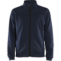 Blaklader Sweat Jacket with Zipper, Dark Navy/Black