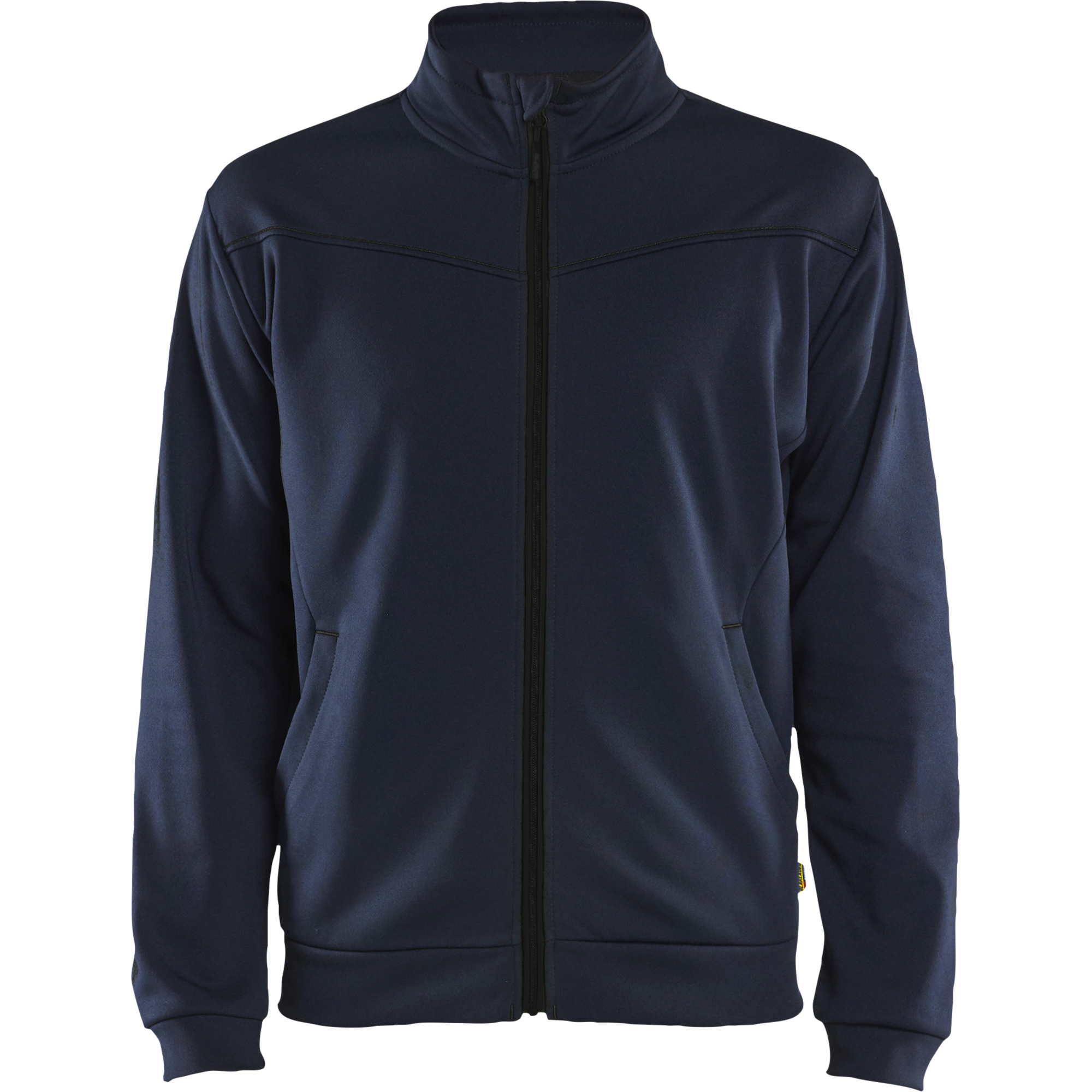 Blaklader Sweat Jacket with Zipper, Dark Navy/Black