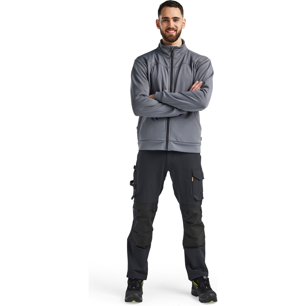 Blaklader Sweat Jacket with Zipper, Medium Grey/Black (5)