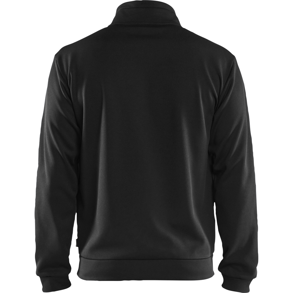 Blaklader Sweat Jacket with Zipper, Black/Yellow (4)