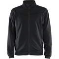 Blaklader Sweat Jacket with Zip, Black/Dark Grey