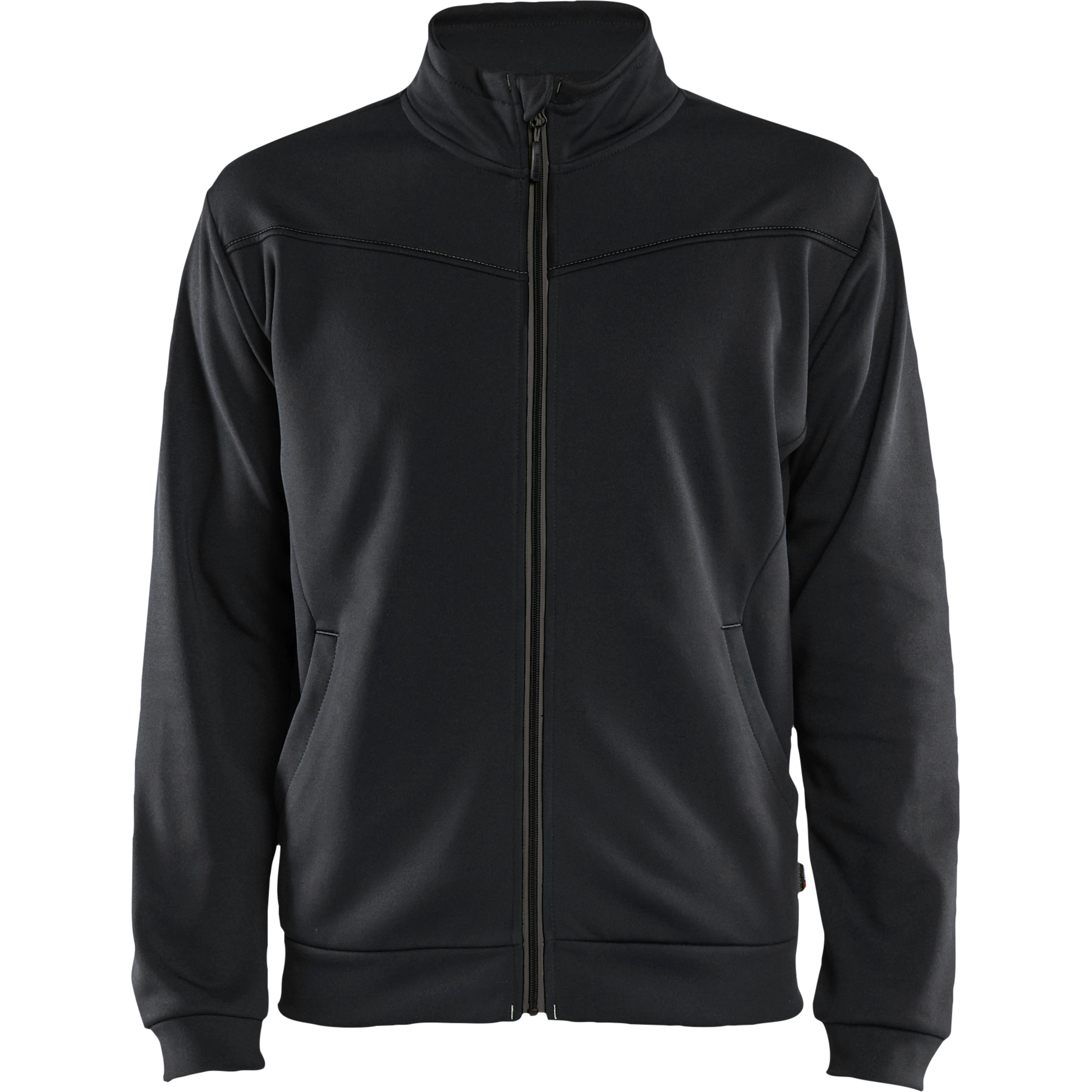 Blaklader Sweat Jacket with Zip, Black/Dark Grey