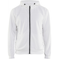 Blaklader Zip Hoodie, White/Dark Grey