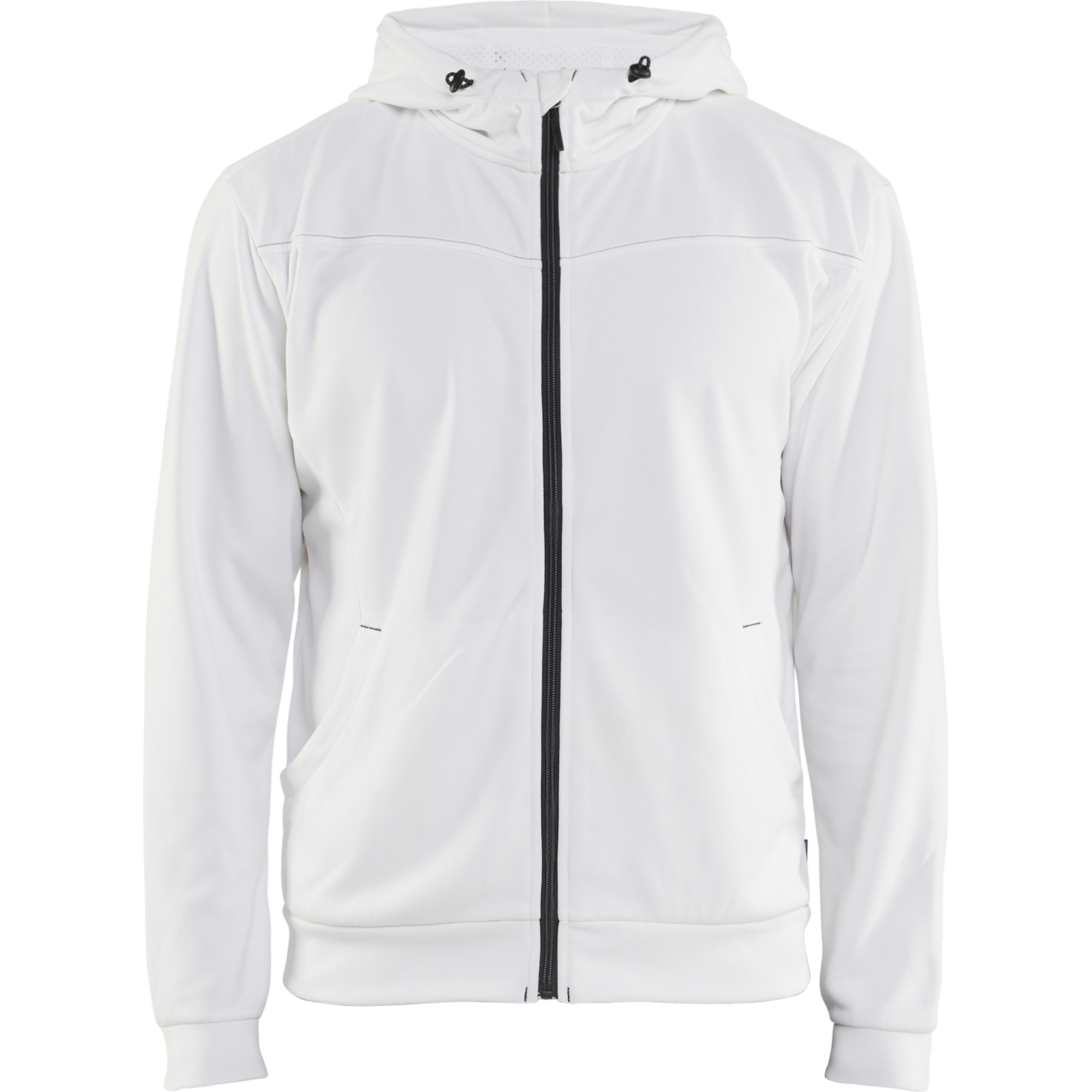 Blaklader Zip Hoodie, White/Dark Grey