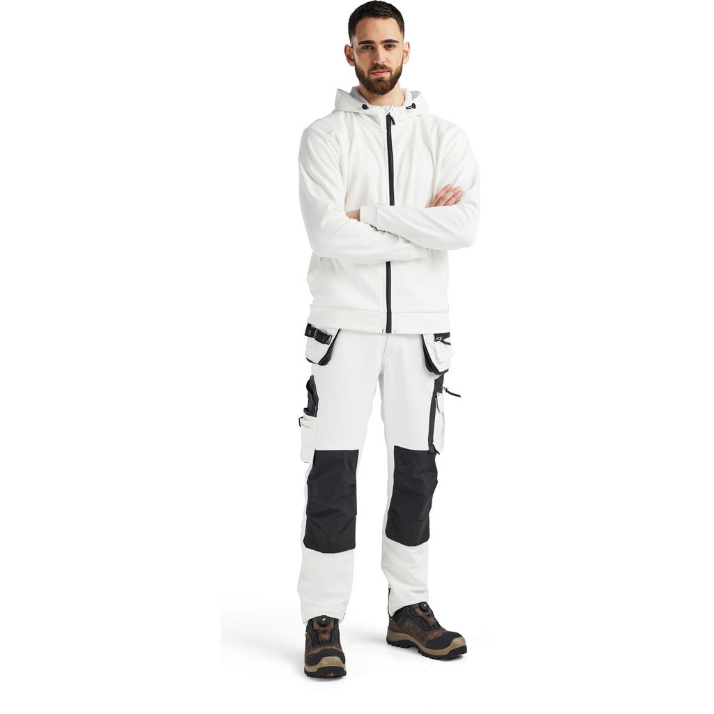 Blaklader Zip Hoodie, White/Dark Grey (5)