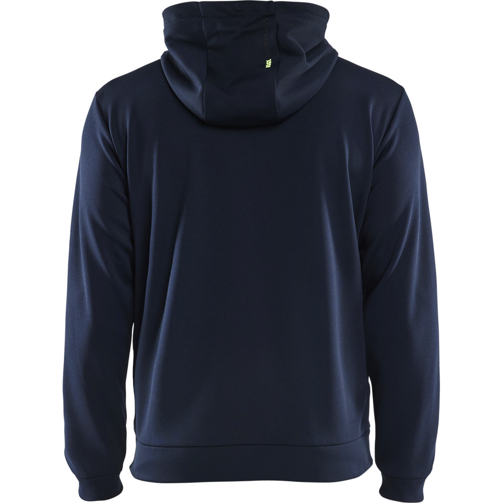 Blaklader Zip Hoodie, Dark Navy/Yellow (4)