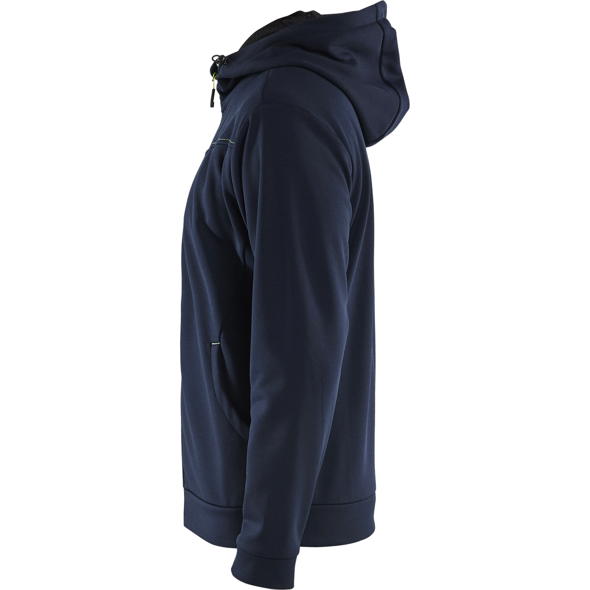 Blaklader Zip Hoodie, Dark Navy/Yellow (3)