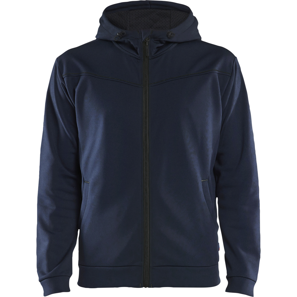 Blaklader Zip Hoodie, Dark Navy/Black