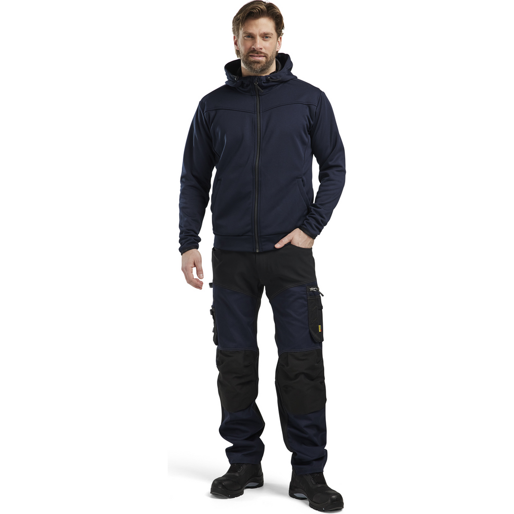 Blaklader Zip Hoodie, Dark Navy/Black (5)