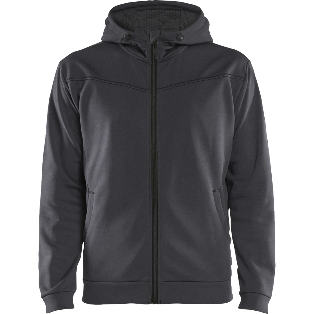 Blaklader Zip Hoodie, Medium Grey/Black