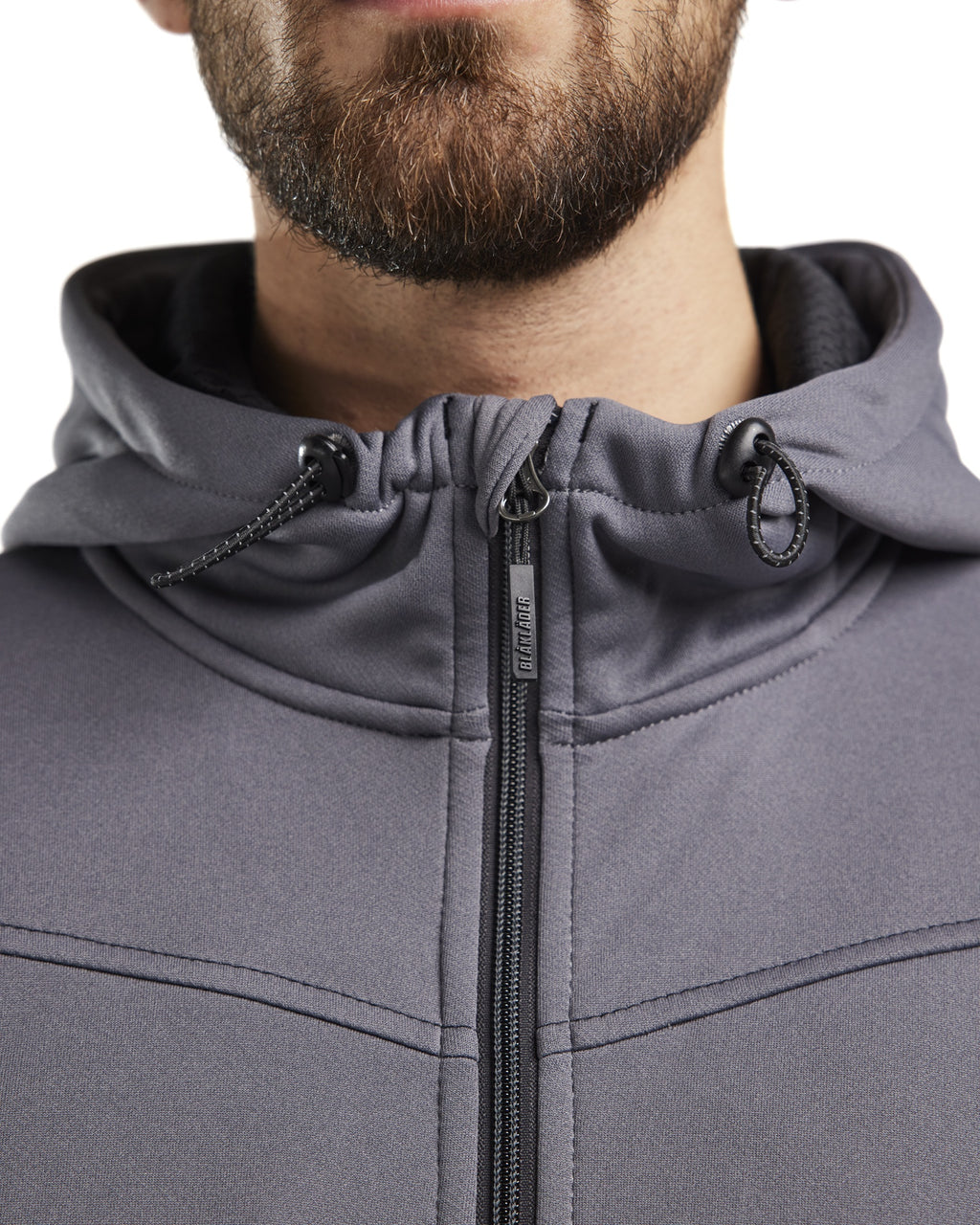 Blaklader Zip Hoodie, Medium Grey/Black (7)