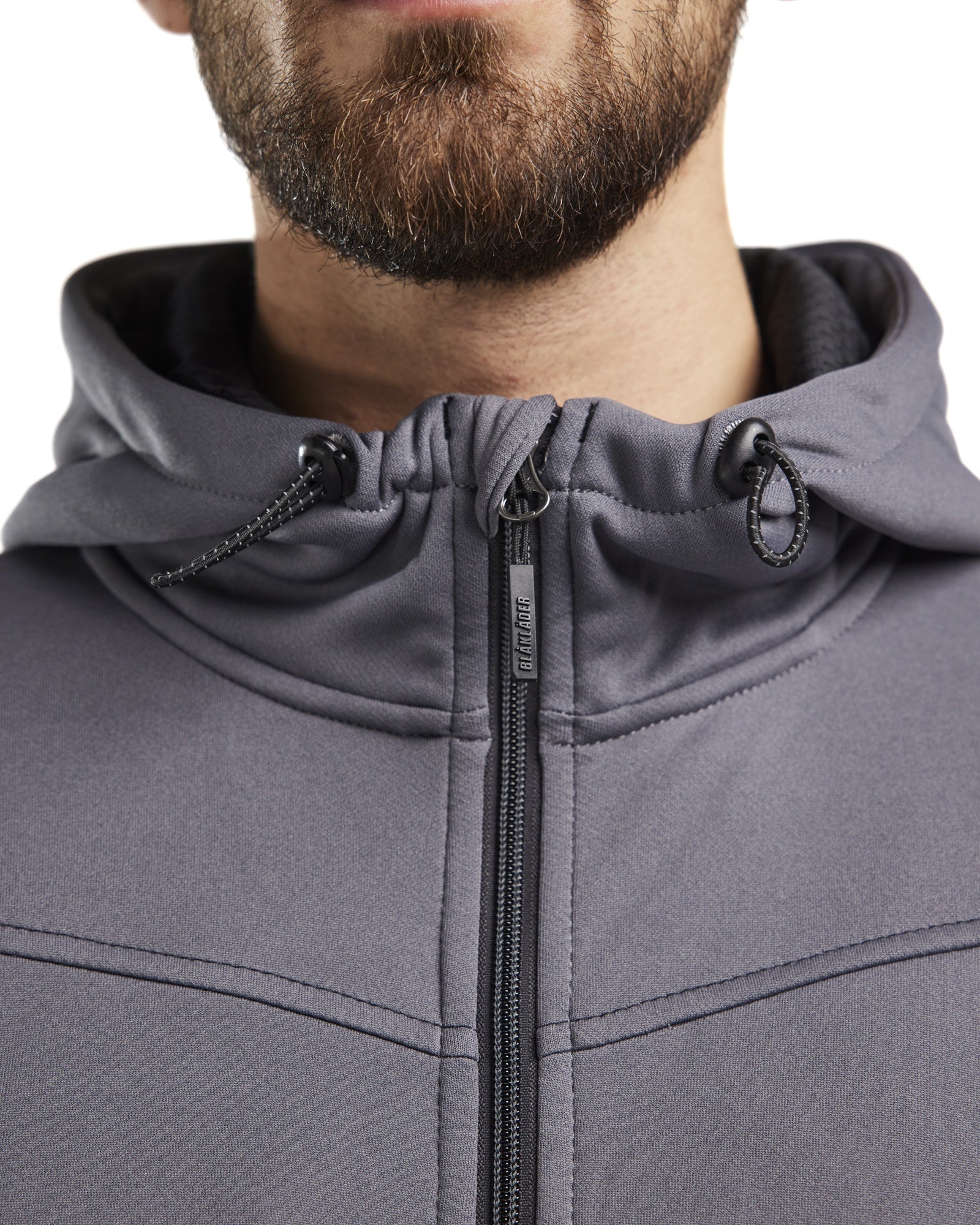 Blaklader Zip Hoodie, Medium Grey/Black (7)