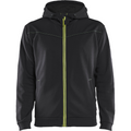 Blaklader Zip Hoodie, Black/Yellow