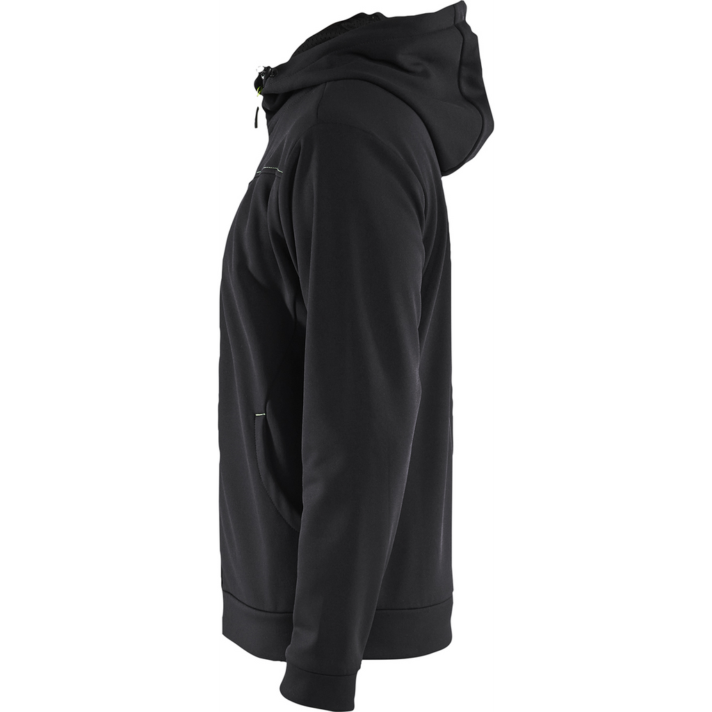 Blaklader Zip Hoodie, Black/Yellow (3)