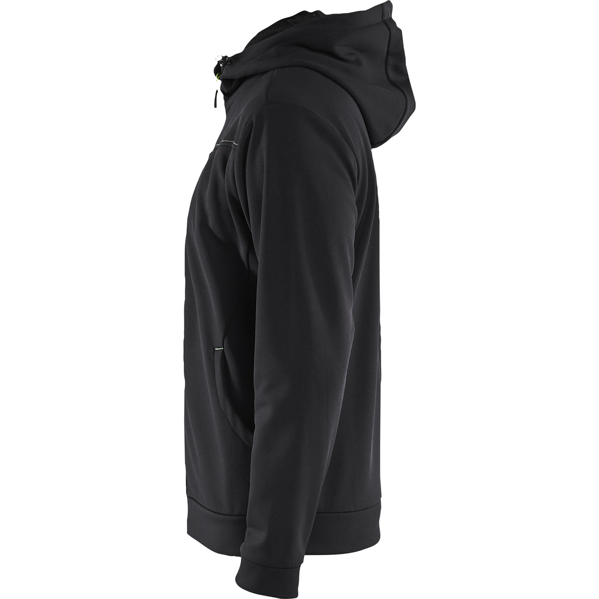 Blaklader Zip Hoodie, Black/Yellow (3)