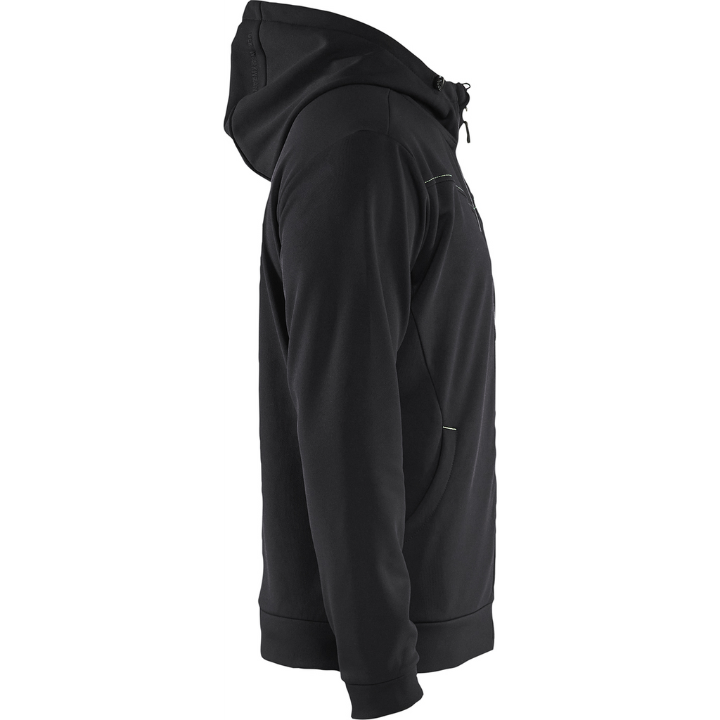 Blaklader Zip Hoodie, Black/Yellow (2)
