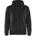 Blaklader Zip Hoodie, Black/Red