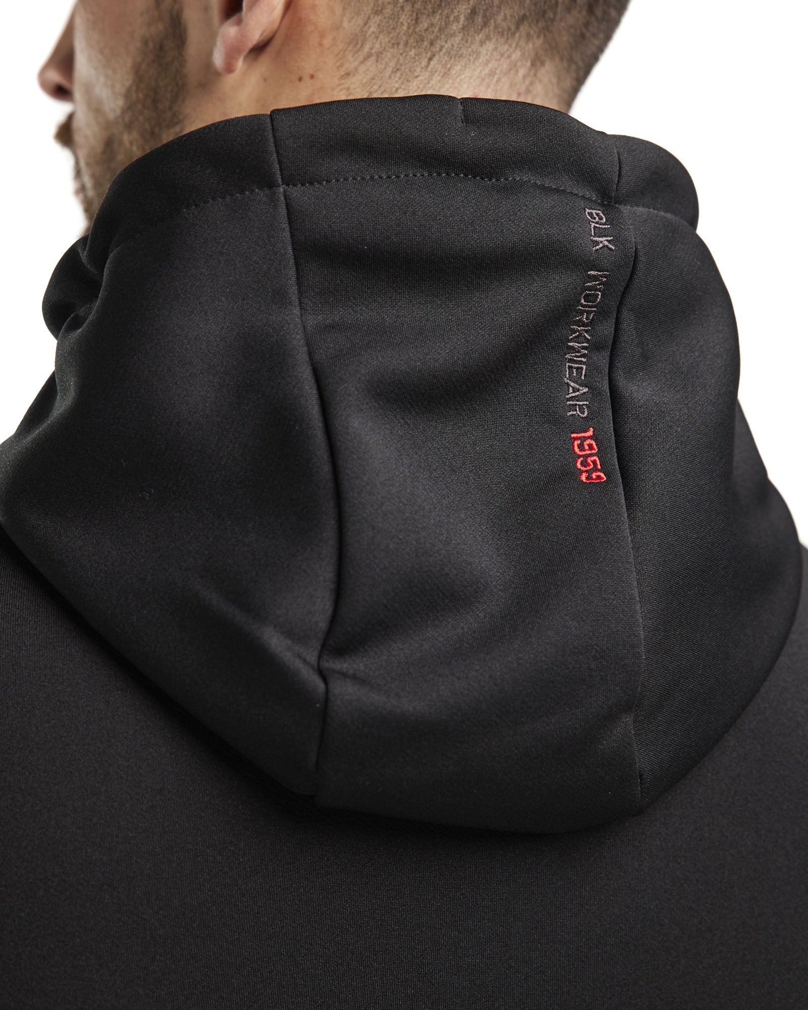 Blaklader Zip Hoodie, Black/Red (7)