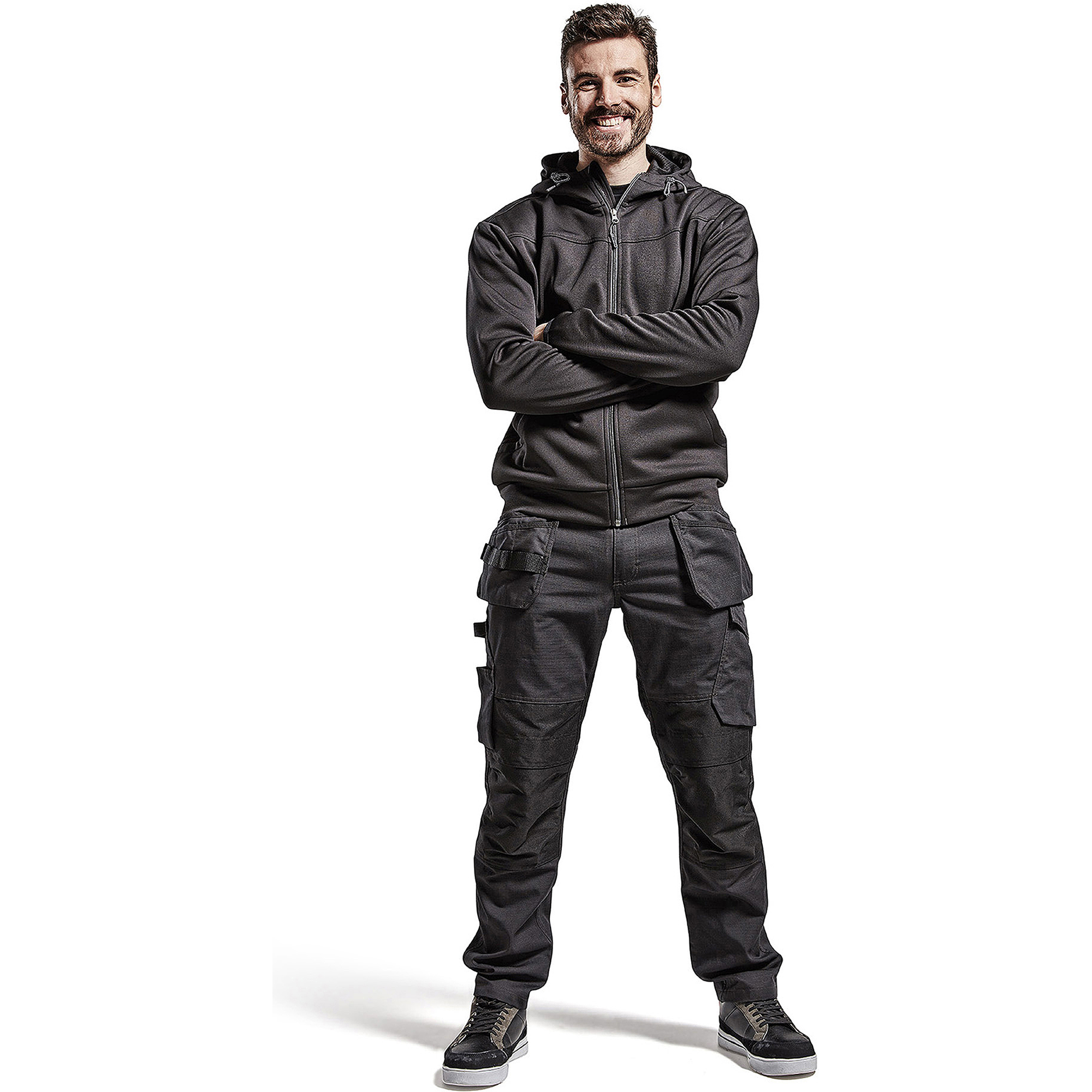 Blaklader Zip Hoodie, Black/Dark Grey (5)