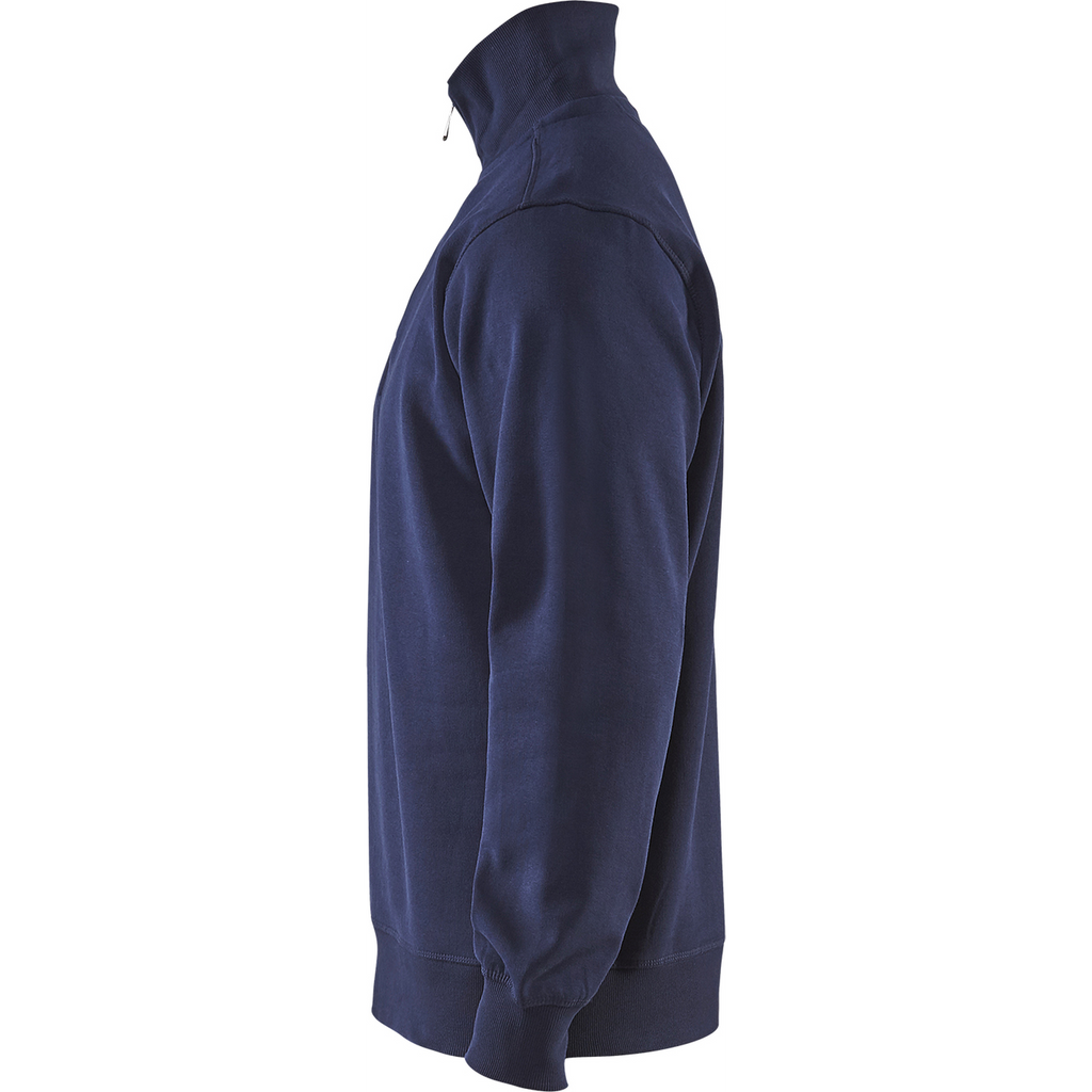 Blaklader Sweatshirt with Collar, Navy Blue (2)