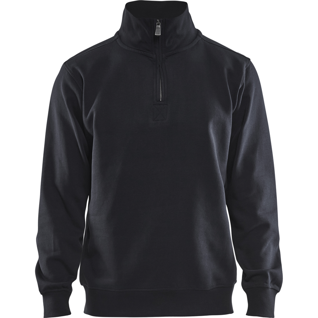 Blaklader Sweatshirt with Collar, Black