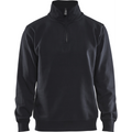 Blaklader Sweatshirt with Collar, Black