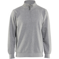 Blaklader Half Zip Sweatshirt, Grey Melange